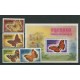 GRENADA GRENADINES FLORES MARIPOSAS SERIE COMPLETA DE ESTAMPILLAS MINT + BLOQUE 18.50 EUROS